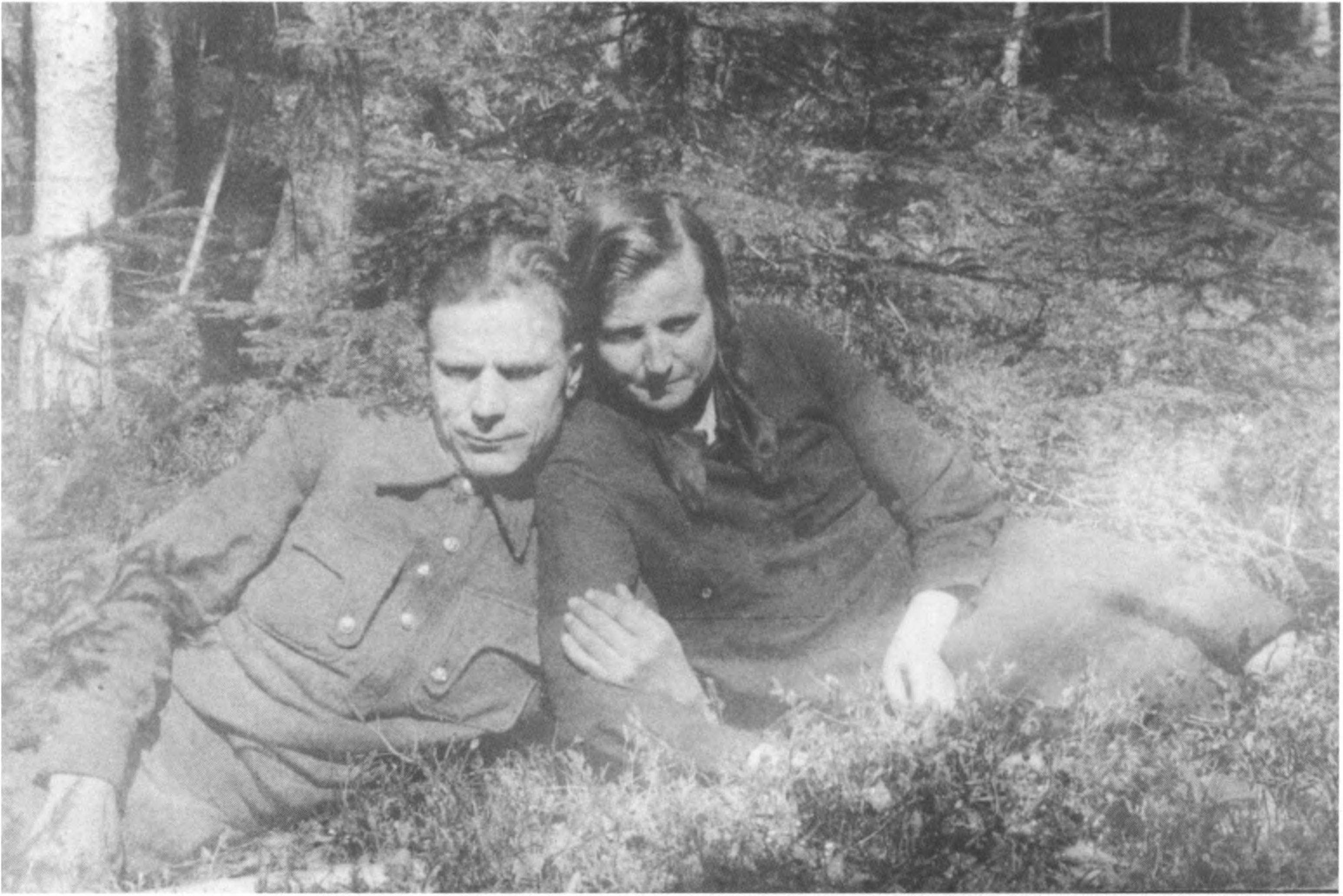 Kazimieras Kalenda-Tadas, g. 1910 m. su žmona Fele. Abu žuvo 1950 04 01