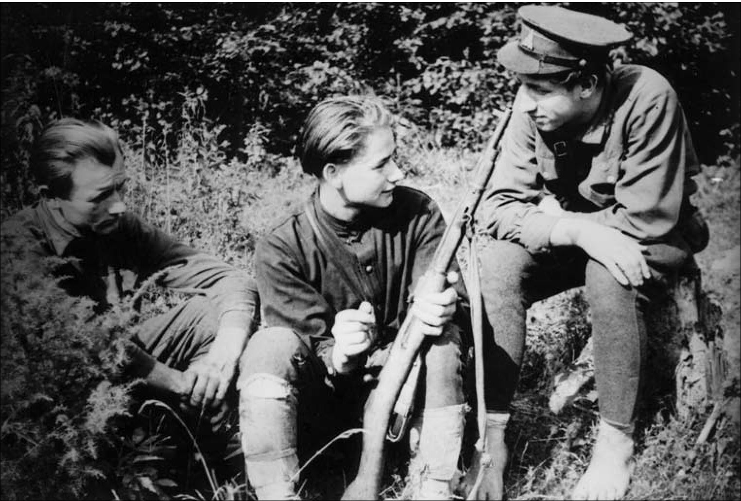 (?), Jonas Stoškus-Vėjelis, Skrajūnas, žuvo 1950 07 30, Petras Gadliauskas-Bijūnėlis.