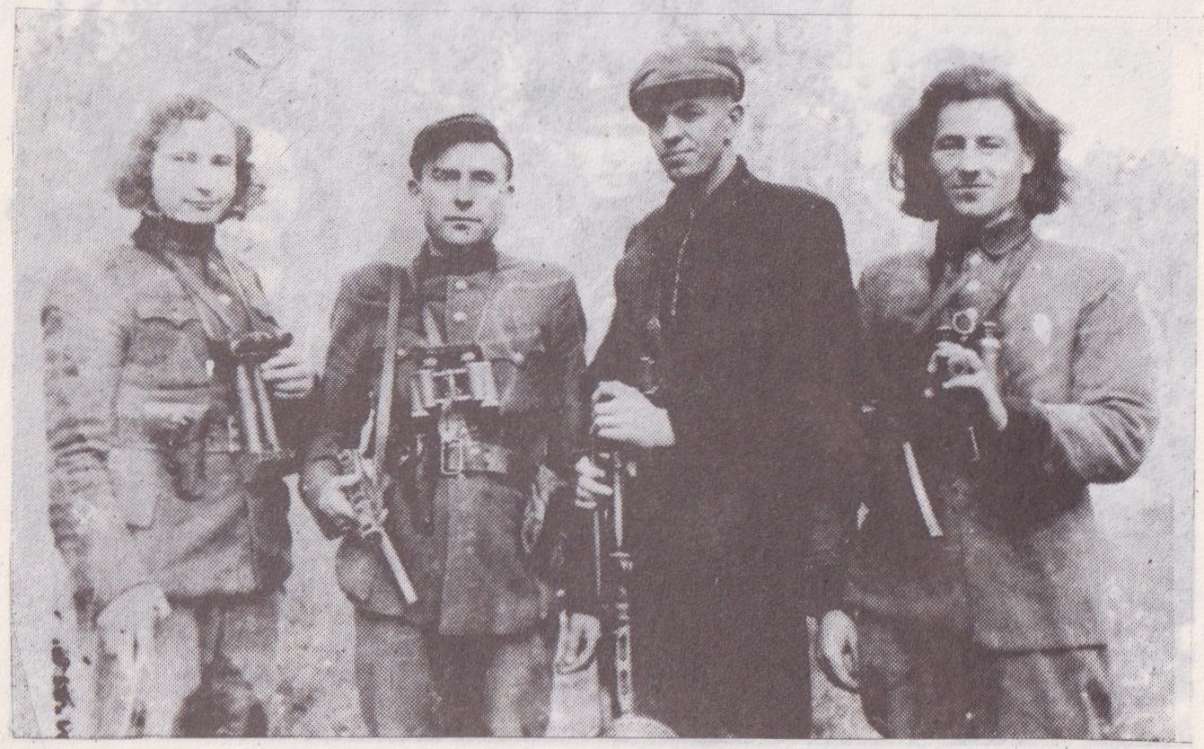 Iš kairės: Vytautas Zalumskis, Antanas Ambrožas, Jonas Kalvaitis ir Edvardas Daučiūnas.