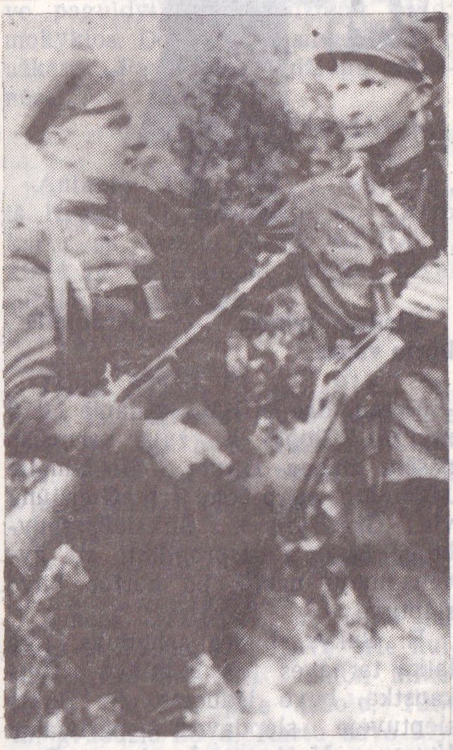 Alfonsas Urbonas iš Ruseinių k. ir Juozas Dzikas iš Kunionių k.