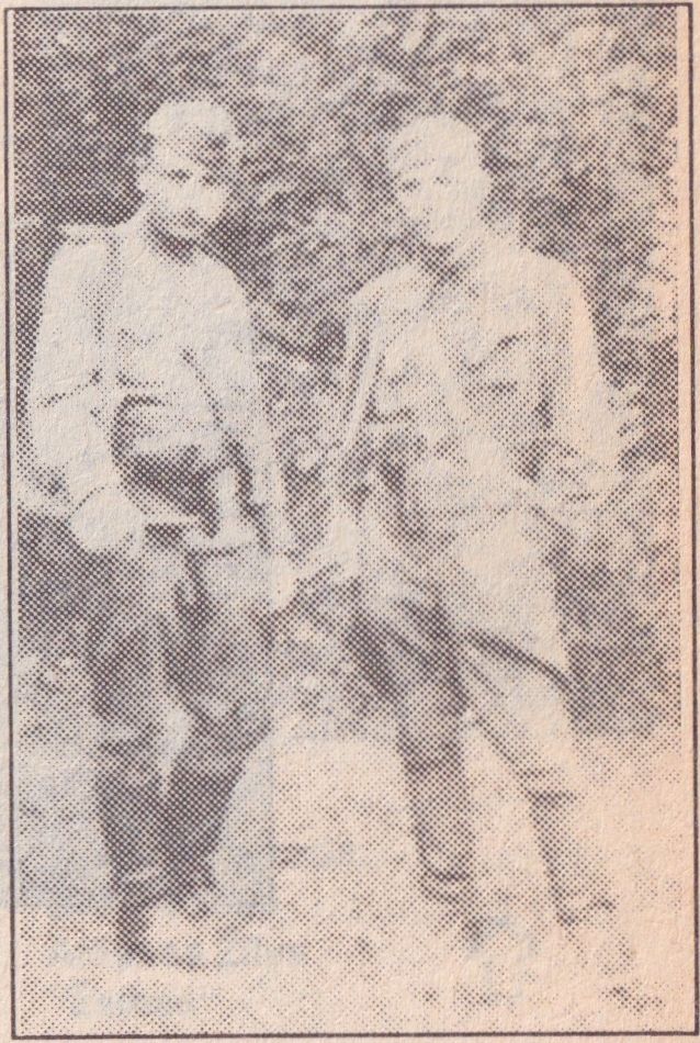 “Trimito” būrio partizanai. Vincas Grinkus&nbsp;“Kariūnas” (iš kairės)