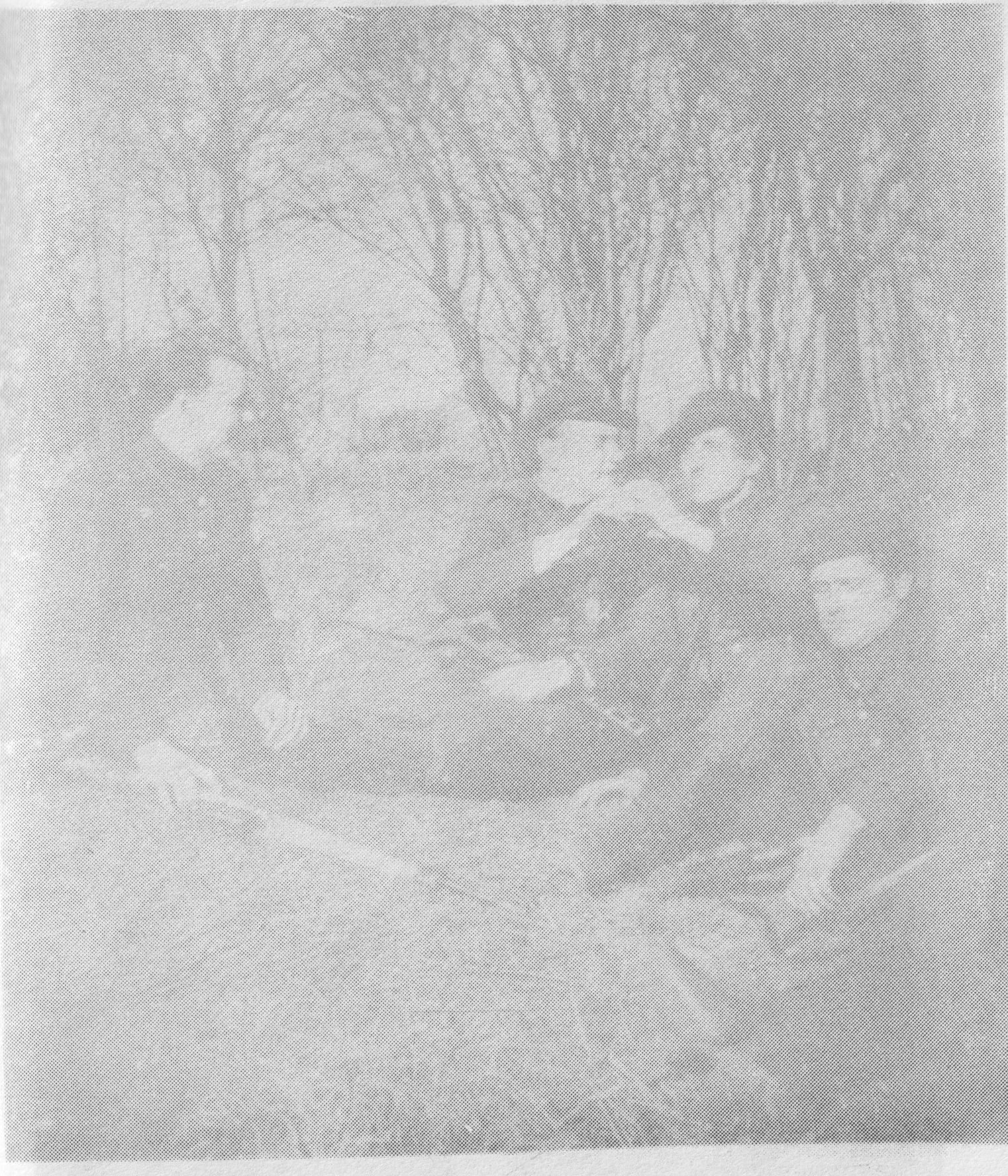 Iš kairės: J.Juočepys (Darius), H.Ruškulis(Liūtas), V.Vildžiūnas, L.Kurkis. 1949 metų Velykos.